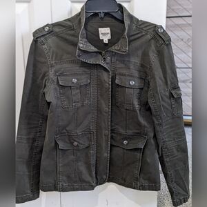 Kensie Women's Dark Green Utility Jacket, M